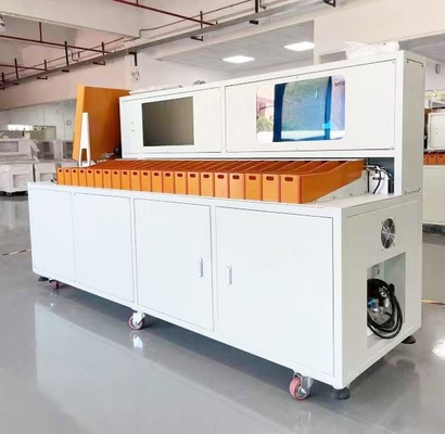 Otomatik Silindirik İç Direnç Lityum Hücre Ayırma Makinesi 21 Kanal