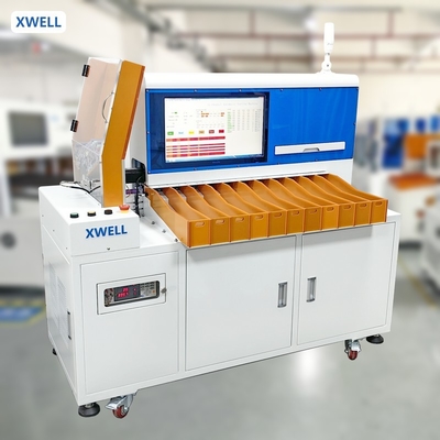 18650 26650 21700 32650 Silindrik Hücre Seçicisi 11 Kanal Sortlama Makinesi Pil Paketi Montaj hattı için