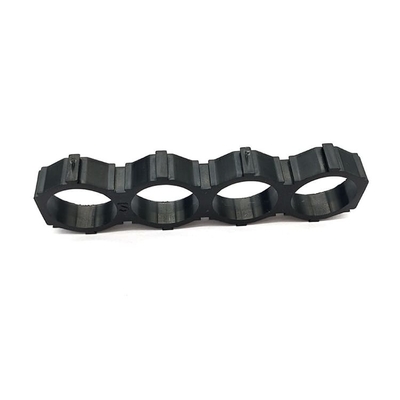 Silindirik ABS 18650 Pil Tutucu 2 Hücre 6P 10P 13P Boyut Siyah Renk