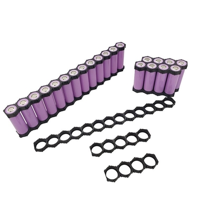 Silindirik ABS 18650 Pil Tutucu 2 Hücre 6P 10P 13P Boyut Siyah Renk