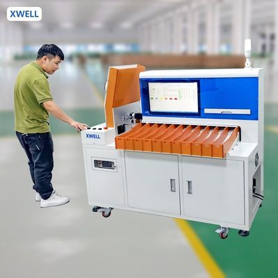 İyi fiyat 11 Kanal 18650 26650 Silindrik Pil Yapıştırma ve Sortlama Makinesi Lityum İyon için Hücre Seçicisi Ekipmanı online