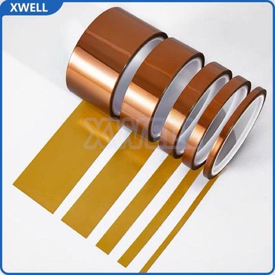 İyi bir fiyat. Heat Resistant Polyimide Film Tape High Temperature Single Sided Tape With Die Cutting, Gold Finger High Temperature Tape for Circuit Board Solder Mask Heat Resistance and Battery Insulation çevrimiçi