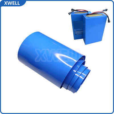 İyi fiyat Mavi Çapraz Bağlantılı PE Isıyla Daralan Boru 50mm Düz Genişlik 100 m Rulo, 21700 26650 Pil Hücresi Yalıtım Kılıfı için 120 ℃ çevrimiçi